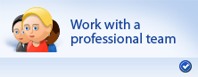 Work with a professional team